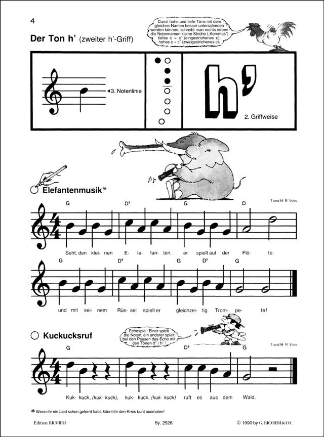 Meine lustige Blockflöte Band 2 (dt. und barock) - pro sopránovou flétnu